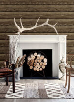 Yellowstone Bunkhouse Logs Wallpaper - Mahogany  - York - 4142-72616 - Image 5