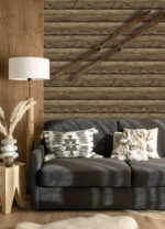 Yellowstone Bunkhouse Logs Wallpaper - Chestnut  - York - 4142-72618 - Image 4