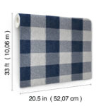 Yellowstone Lumberjack Plaid Wallpaper - Navy - York - 4142-72620 - Image 6