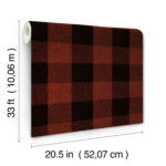 Yellowstone Lumberjack Plaid Wallpaper - Maroon - York - 4142-72621 - Image 6