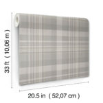 Yellowstone Dutton Plaid Wallpaper - Grey  - York - 4142-72634 - Image 6
