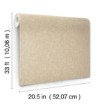 Yellowstone Faux Woven Basket Weave Wallpaper - Khaki  - York - 4142-72641 - Image 6
