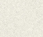 Yellowstone Faux Woven Basket Weave Wallpaper - White  - York - 4142-72643 - Image 3