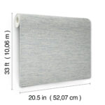 Yellowstone Faux Wool Texture Wallpaper - Light Blue - York - 4142-72645 - Image 6