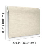 Yellowstone Faux Wool Texture Wallpaper - Beige - York - 4142-72649 - Image 6
