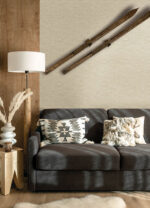 Yellowstone Faux Wool Texture Wallpaper - Beige - York - 4142-72649 - Image 4