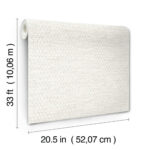 Yellowstone Plaited Faux Grasscloth Wallpaper - White  - York - 4142-72651 - Image 6