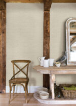 Yellowstone Plaited Faux Grasscloth Wallpaper - Light Grey  - York - 4142-72655 - Image 5
