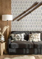 Yellowstone Stitched Heirloom Wallpaper - Indigo - York - 4142-72663 - Image 4
