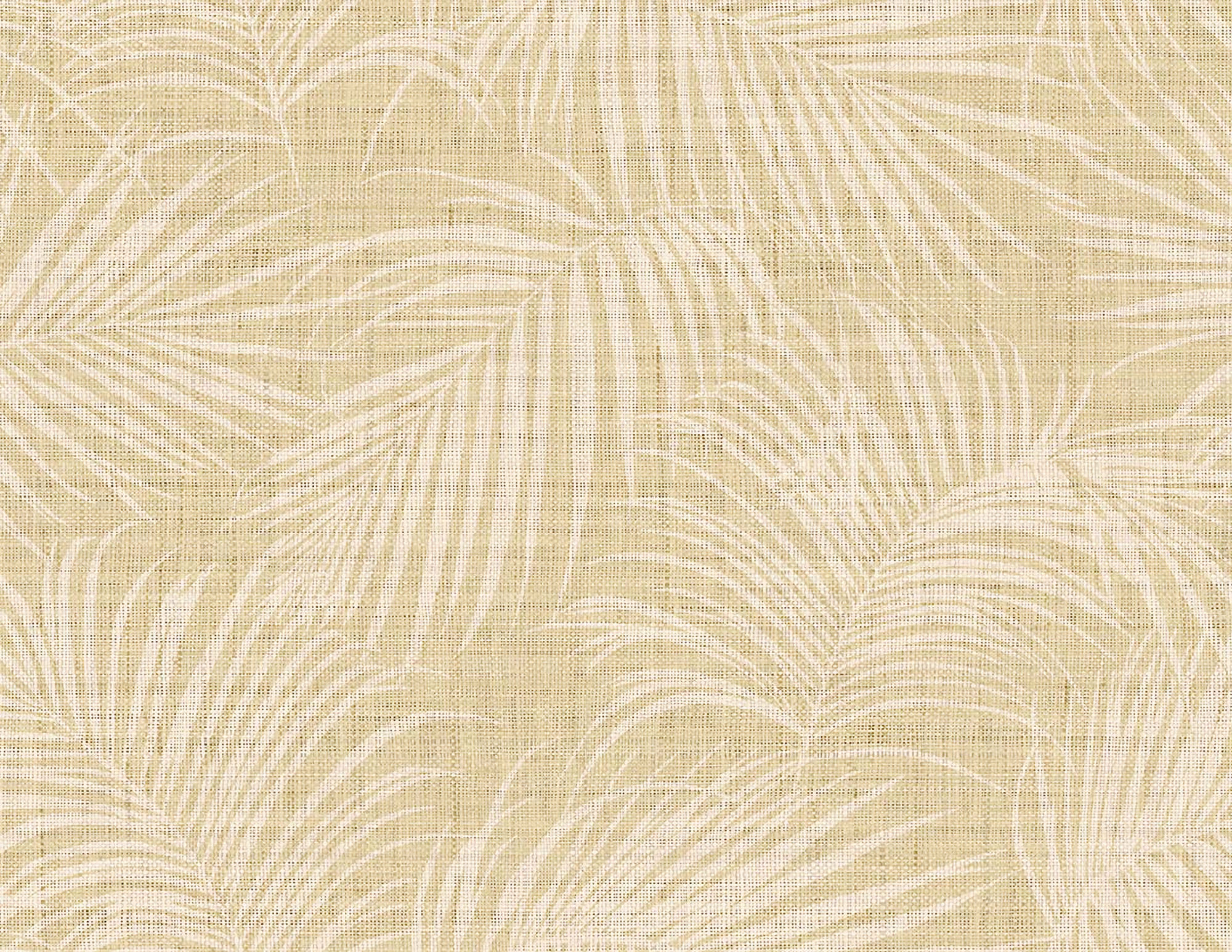 AG60905 Jiva Fern Fronds Leaves Wallpaper - Type II 20 Oz. Vinyl - Wheat - Wallquest - AG60905 - Image 1