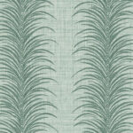 Aruna  Fronds, Leaves Stripe Wallpaper - Type II 20 Oz. Vinyl - Celadon - Wallquest - AG61104
