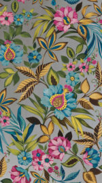 Raya Mylar Floral Wallpaper - Garden, Multicolor - Wallquest - AG61608