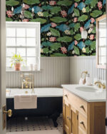 Daisy Bennet - Lotus Flowers Wallpaper - Black - Wallquest - DB50320 - Image 4