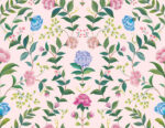 Daisy Bennet - Flora Bella Floral Wallpaper - Blush - Wallquest - DB50501