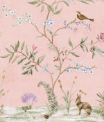 Daisy Bennet - Lake Forest Animals and Florals Wallpaper Mural - Blush, Multi - Wallquest - DB51001M - Image 3