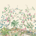 Daisy Bennet - Botanica Birds, Shells and Florals Wallpaper Mural - Cream, Multi - Wallquest - DB51103M