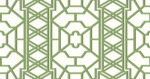 Daisy Bennet - Ling Geometric Lattice Wallpaper - Green - Wallquest - DB51704