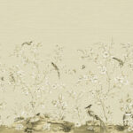 Daisy Bennet - Jardin Toile Natural Grasscloth Wallpaper Mural - Neutral - Wallquest - DB52003M