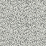 French Country Cossette Small Allover Leaves on Vines Wallpaper - French Black - Wallquest - FC62200