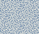 French Country Cossette Small Allover Leaves on Vines Wallpaper - River Deep Blue - Wallquest - FC62212 - Image 3