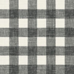 French Country Bebe Plaid Wallpaper - Contrast, Black - Wallquest - FC62300