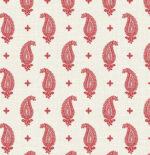 French Country Maia Monochromatic Small Paisley Wallpaper - Ryan Red - Wallquest - FC62401 - Image 3