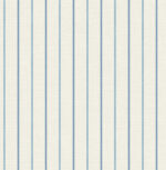 French Country Andree Small Stripes Wallpaper - Bedford Blue - Wallquest - FC62502