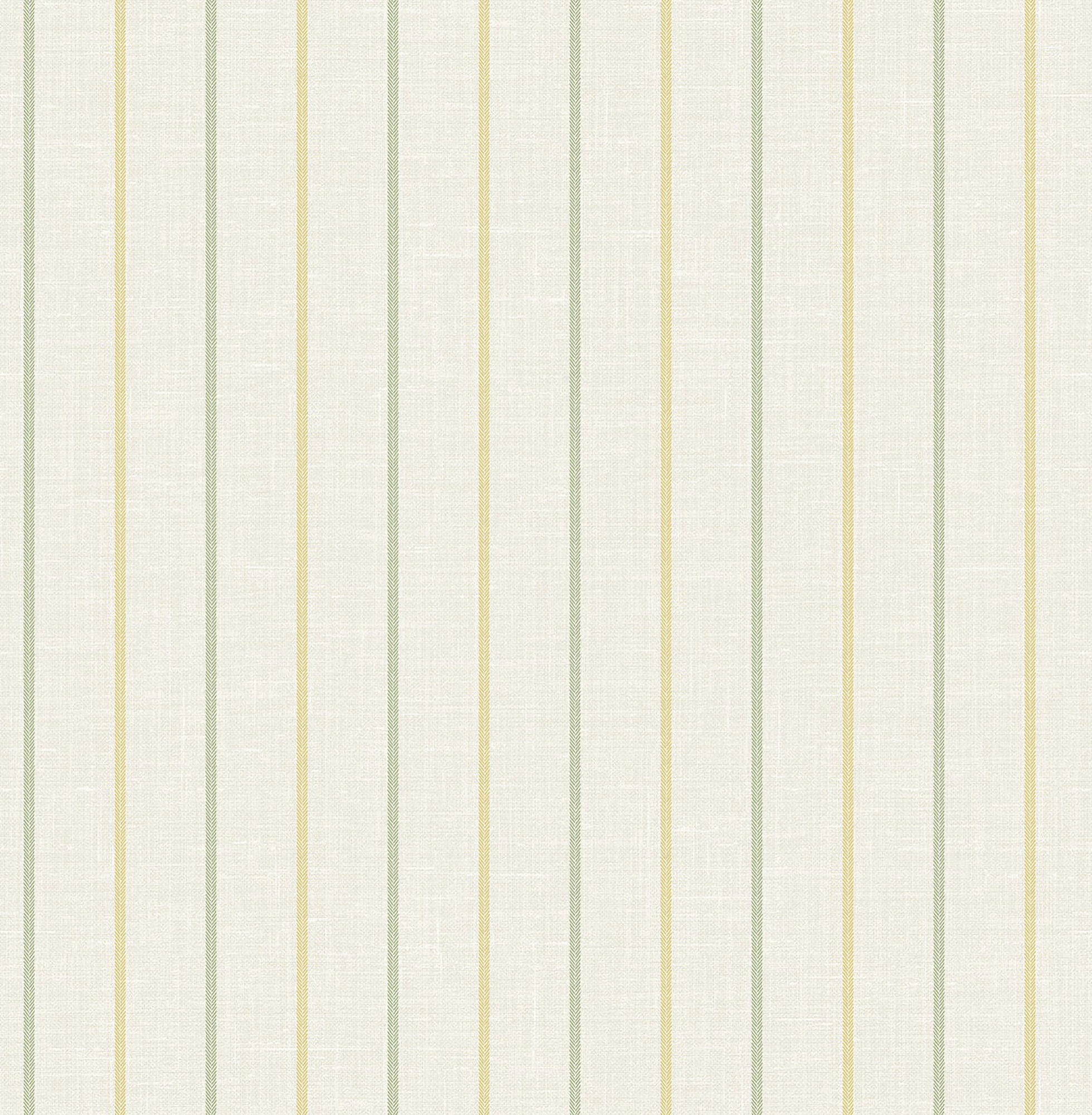 FC62504 French Country Andree Small Stripes Wallpaper - Early Spring, Green, Yellow - Wallquest - FC62504 - Image 1