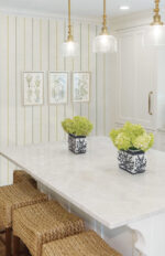 French Country Andree Small Stripes Wallpaper - Early Spring, Green, Yellow - Wallquest - FC62504 - Image 5