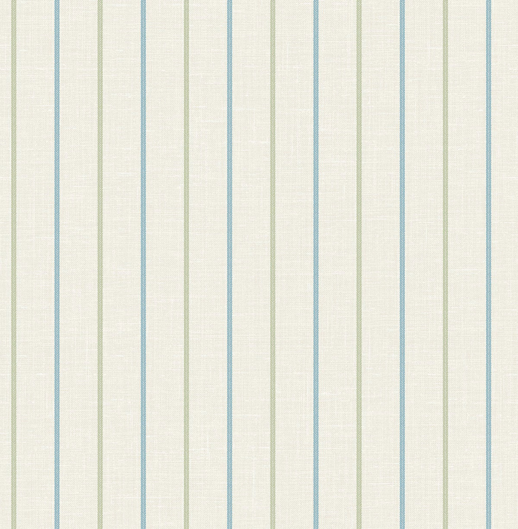 FC62512 French Country Andree Small Stripes Wallpaper - Blue Grass - Wallquest - FC62512 - Image 1
