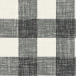 French Country Bebe Linen Plaid Fabric - Contrast, Black - Wallquest - FC62900F -  per Yard - Image 3