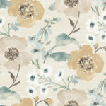 Antonina Vella - Evelyn Soft Colors Floral Wallpaper - Wheat - York - LL3204
