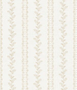 Magnolia Home 4 - Everleigh Monochromatic Floral Stripe Wallpaper - Ochre - York - MF4763