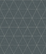 Ridge Triangles Geometric Wallpaper - Reservoir, Dark Gray - York - OM3611