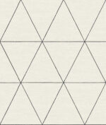 Ridge Triangles Geometric Wallpaper - White, Black - York - OM3615 - Image 3