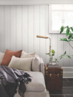 French Linen Stripe Wallpaper - Soft Linen - York - SR1581MH - Image 4