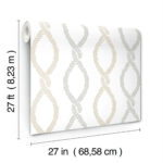 Antonina Vella - Laureate Vine Leaves Trellis Wallpaper - Neutral - York - VP1322 - Image 6