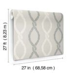 Antonina Vella - Laureate Vine Leaves Trellis Wallpaper - Grey - York - VP1323 - Image 6