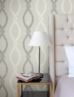 Antonina Vella - Laureate Vine Leaves Trellis Wallpaper - Grey - York - VP1323 - Image 5