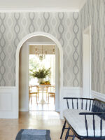 Antonina Vella - Laureate Vine Leaves Trellis Wallpaper - Grey - York - VP1323 - Image 4
