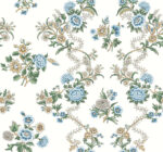 Antonina Vella - Genevieve Floral Trail Wallpaper - Sapphire - York - VP1423