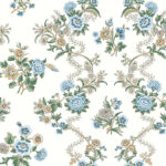 Antonina Vella - Genevieve Floral Trail Wallpaper - Sapphire - York - VP1423