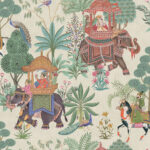 Heritage Tales - Esselle Emperor's Garden Wallpaper  - Stone, Multi  - Seabrook - Wallquest - 100013EH