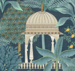 Heritage Tales - Esselle Exotic Pavilion  Wallpaper  - Navy, Multi  - Seabrook - Wallquest - 100014EH - Image 3