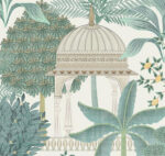 Heritage Tales - Esselle Exotic Pavilion  Wallpaper  - Parchment, Green, Multi  - Seabrook - Wallquest - 100015EH - Image 3