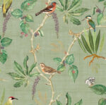 Heritage Tales - Esselle Hill Top Garden Wallpaper  - Sage Green  - Seabrook - Wallquest - 100029EH