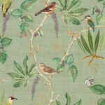 Heritage Tales - Esselle Hill Top Garden Wallpaper  - Sage Green  - Seabrook - Wallquest - 100029EH