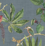 Heritage Tales - Esselle Hill Top Garden Wallpaper  - Slate Blue  - Seabrook - Wallquest - 100030EH - Image 3