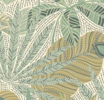 Heritage Tales - Esselle Kirra Leaf Floral Wallpaper  - Citrus, Green  - Seabrook - Wallquest - 100031EH - Image 3