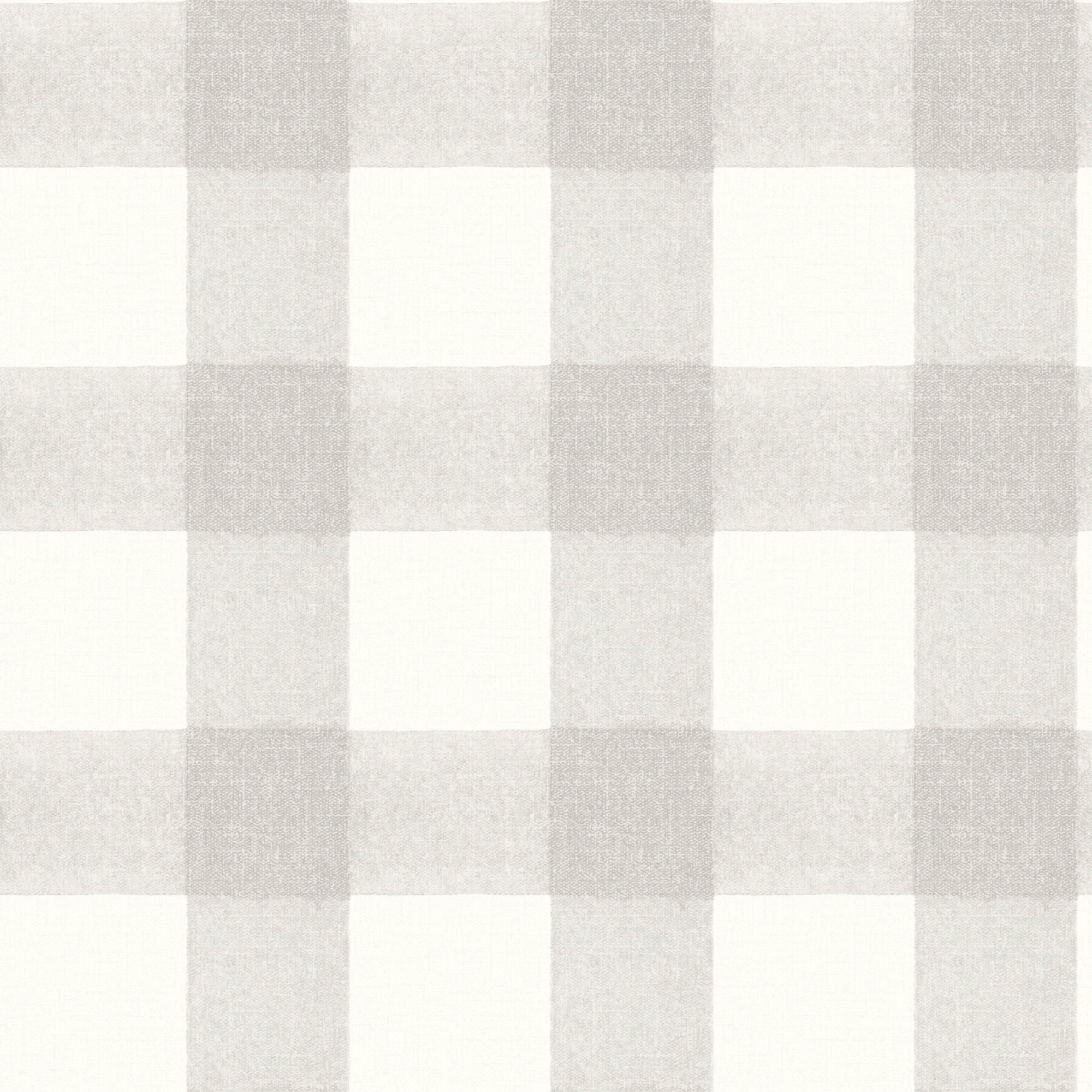 4199-83422 Modern Farmhouse - Thorpe Plaid Wallpaper - Light Grey - Chesapeake - York - 4199-83422 - Image 1